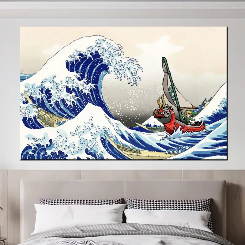 Windwaker Waves: 海景の雄大なプリント キャンバス アート