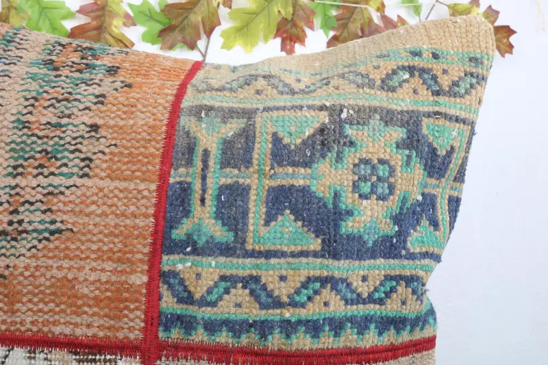 Anatolian Cushion Case, Ethnic Pillow, Pillow for Couch, Pillow for Sofa, 24x24 Beige Cushion Case, Boho Pillow Sham Cover, Cushion Cover - 5