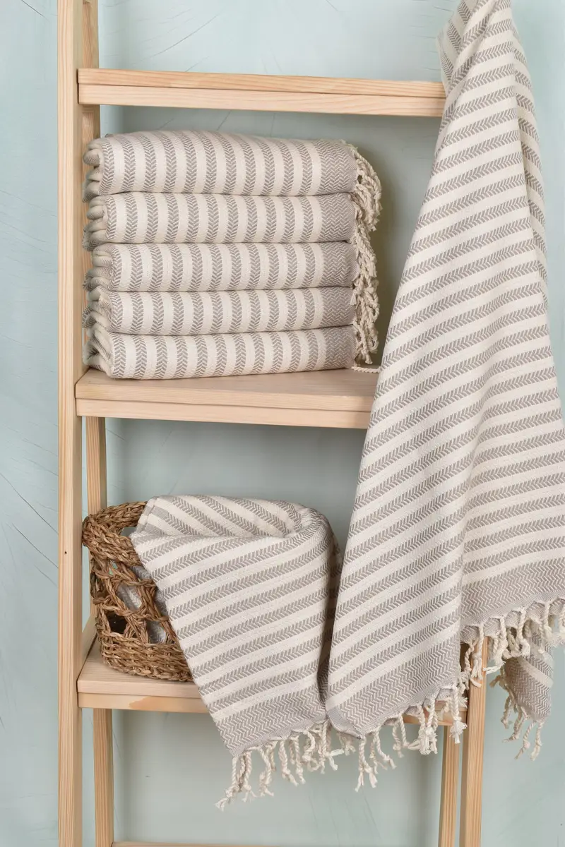 Gift Towel, Customized Turkish Towel, Bridal Shower Favors, Turkish Towel USA, Personalized Turkish Towel, 70x40 Cotton Chevron Towel, Travel Towel - 3