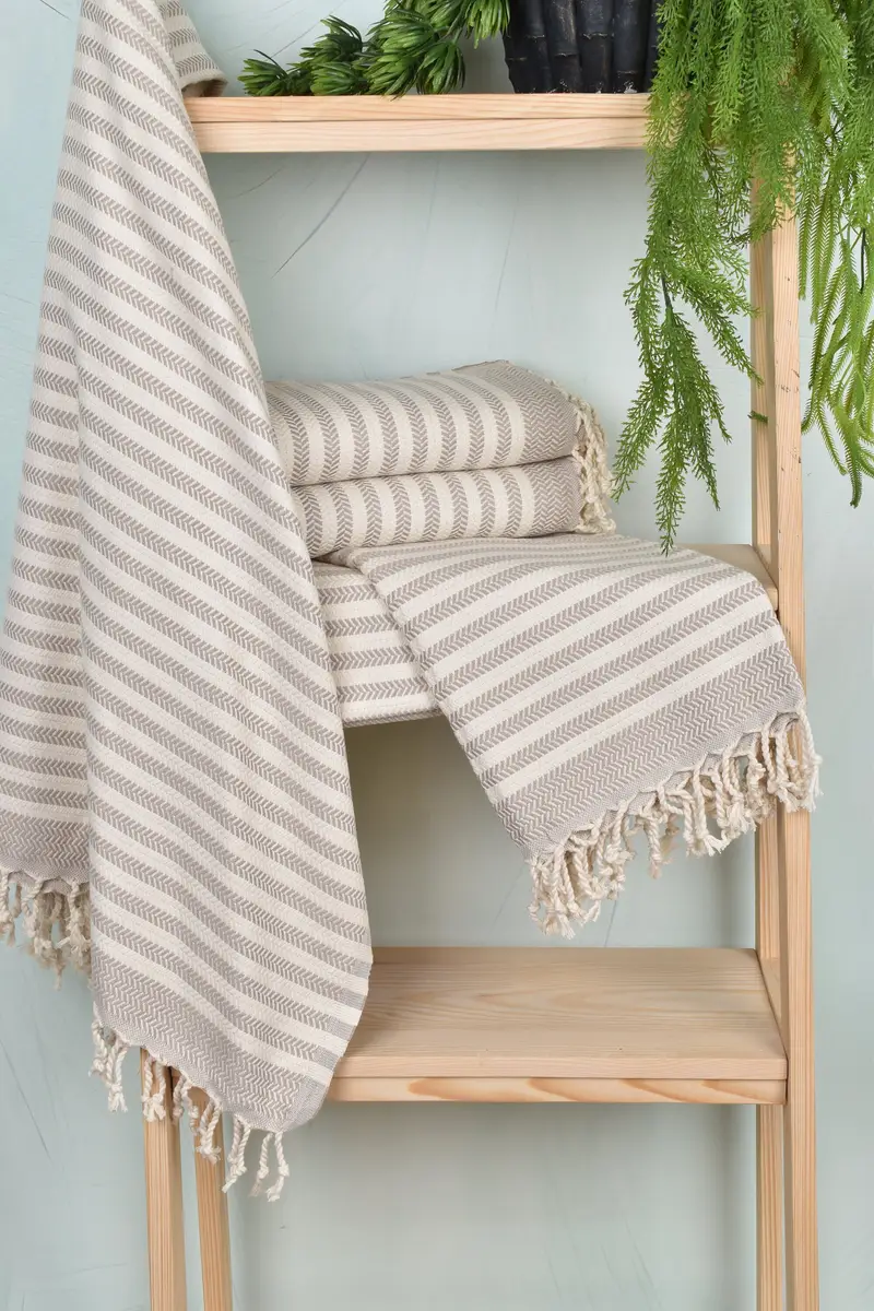 Gift Towel, Customized Turkish Towel, Bridal Shower Favors, Turkish Towel USA, Personalized Turkish Towel, 70x40 Cotton Chevron Towel, Travel Towel - 6