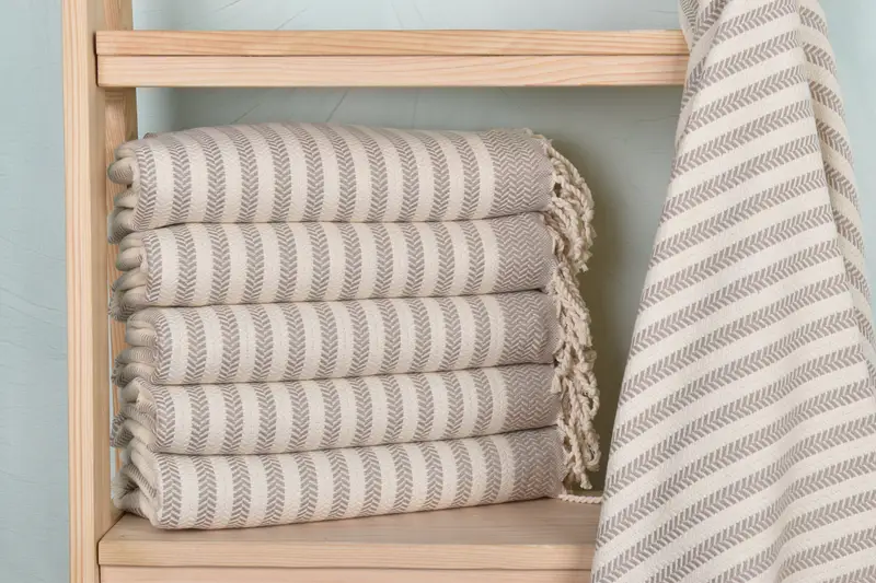 Gift Towel, Customized Turkish Towel, Bridal Shower Favors, Turkish Towel USA, Personalized Turkish Towel, 70x40 Cotton Chevron Towel, Travel Towel - 2
