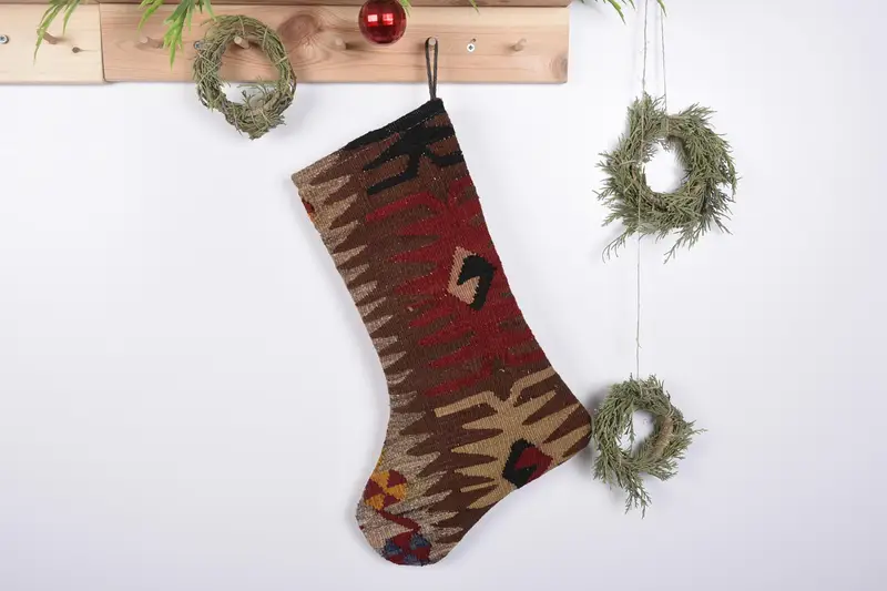 19-Zoll-Weihnachtsornament-Musterstrumpf, festlicher Weihnachtsstrumpf