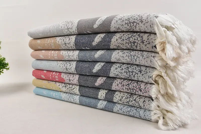 Holiday Towel, Peshtemal Towel, Wedding Gifts Towel, 70x40 Cotton Lighthouse Patterned Towel, Bath towel, Customized Towels, Turkish beach towel - 3
