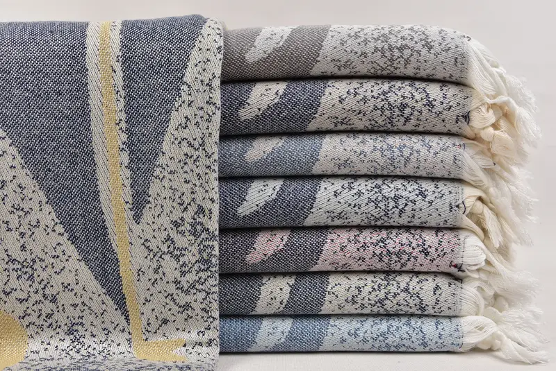 Holiday Towel, Peshtemal Towel, Wedding Gifts Towel, 70x40 Cotton Lighthouse Patterned Towel, Bath towel, Customized Towels, Turkish beach towel - 1