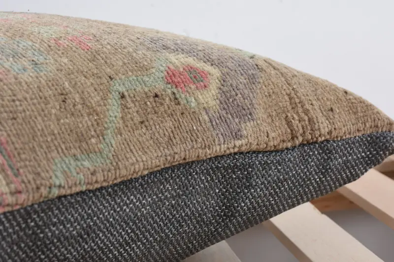 Car Pillow, Turkish Kilim Pillow, 18x18 Brown Pillow, Handmade Kilim Cushion, Pillow, Turkish Pillow, Tapestry Cushion Cover, Custom Pillow - 7