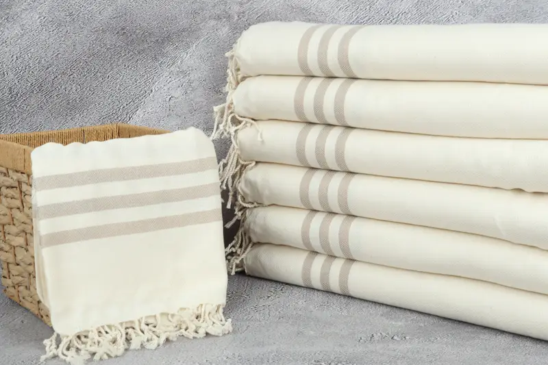 Yoga Towel, Bride Gift, Custom Wedding Towel, Pool Towels, Custom Towel, 70x40 Cotton Striped Towel, Lightweight Turkish towel, Lightweight towel - 3