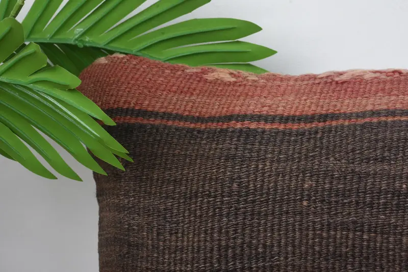 Rustic Pillow Cover, 12x24 Red Pillow Sham, Vintage Kilim Pillow, Cushion, Garden Cushion, Home Decor Pillow, Antique Pillows, Pet Cushion Case - 2