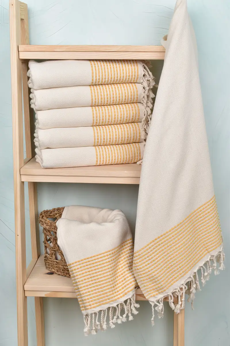 Custom Wedding Gifts, Thin towel, 70x36 Cotton Striped Towel, Organic towel, Pool Towels, Bachelor Party Favors, Towel With Name, Housewarming Gift - 3