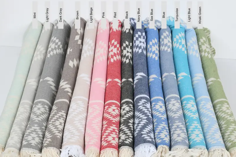 Wedding Favors, 40x18 Cotton Kilim Towel, Turkish Tea Towel, Turkish Hand Towel, Personalized Gift For Her, Bachelorette Party Gifts For Bride - 1