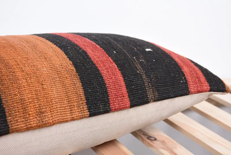 Interior Designer Pillow, Handmade Kilim Cushion, Home Decor Pillow, 12x36 Red Pillow Case, Car Cushion Case, Cushion Case, Garden Cushion Case - 7