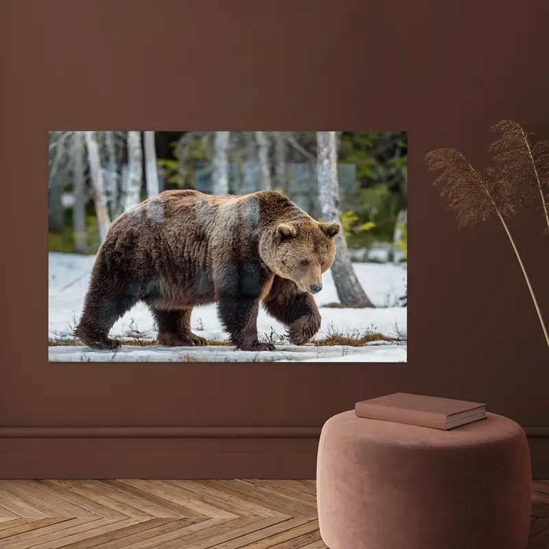 Zarif Baskılı Cam: Modern Çatı Katları için Vahşi Hayvan Teması