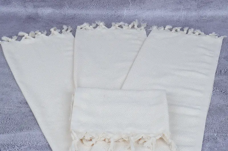 Organic Tea Towel, Spa Gift, Monogrammed Hand Towel, Turkish Hand Towel, Beach Wedding Favor, 36x20 Cotton Diamond Towel, Turkish Tea Towel - 4