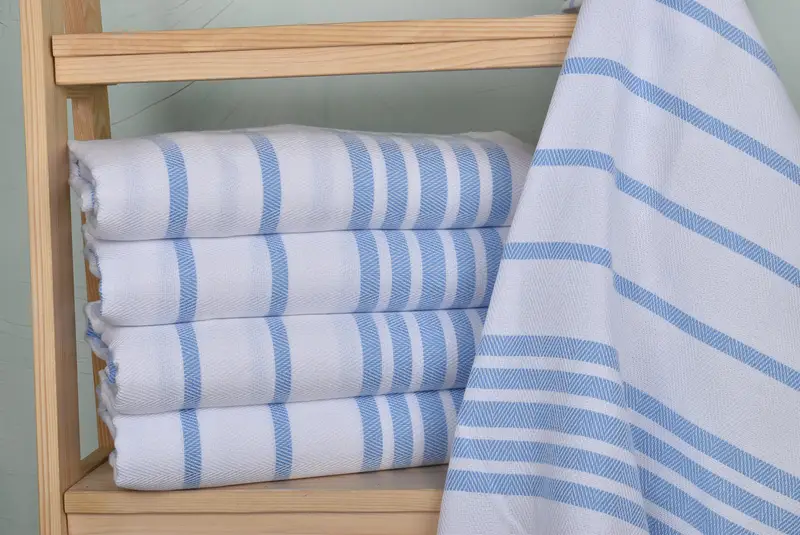 Bathroom Towels, Turkish Towel, Beach Bachelorette Party Decorations, 36x24 Cotton Herringbone Towel, Monogrammed Hand Towel, Monogram Hand Towel - 2