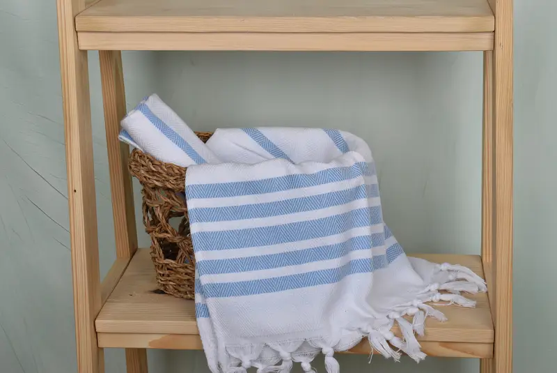 Bathroom Towels, Turkish Towel, Beach Bachelorette Party Decorations, 36x24 Cotton Herringbone Towel, Monogrammed Hand Towel, Monogram Hand Towel - 4