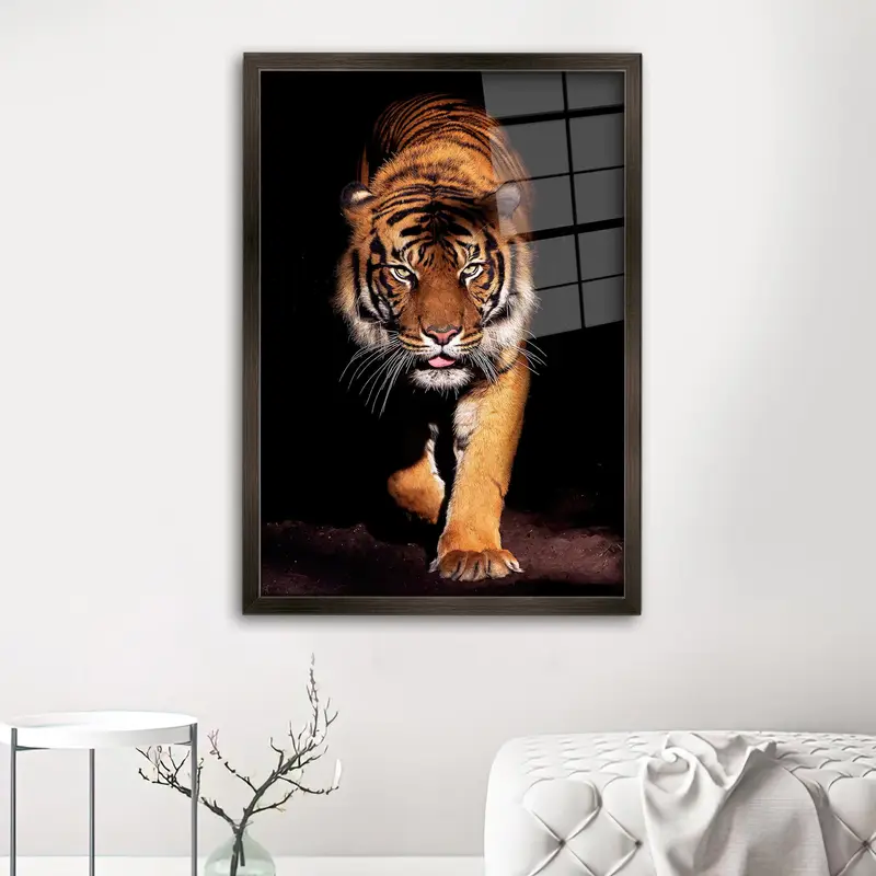 Modern Wildlife Printed Glass: Elevate Your Man Cave Decor