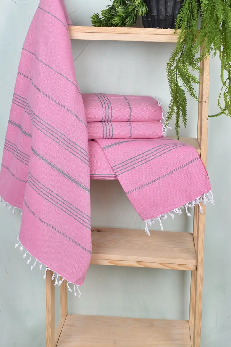 Hammam towel, Gift For Her, Yoga Towel, Grandma Gift, Valentines Day Gift For Her, Custom Wedding Gift, Decorative Towel, 70x40 Cotton Striped Towel - 6