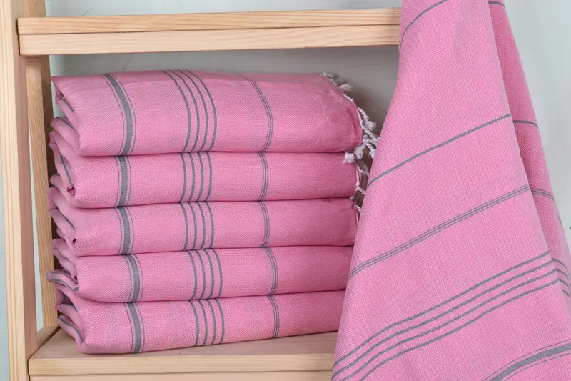 Hammam towel, Gift For Her, Yoga Towel, Grandma Gift, Valentines Day Gift For Her, Custom Wedding Gift, Decorative Towel, 70x40 Cotton Striped Towel - 2