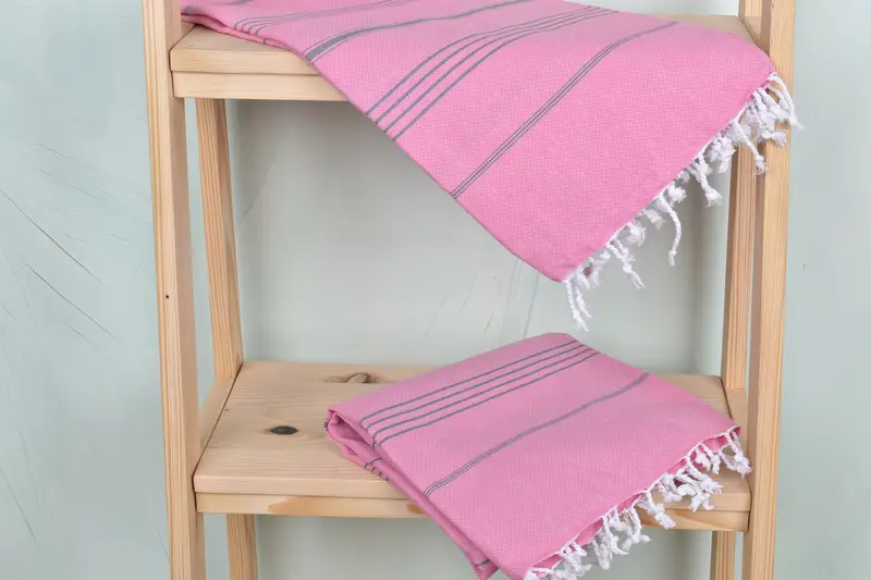 Hammam towel, Gift For Her, Yoga Towel, Grandma Gift, Valentines Day Gift For Her, Custom Wedding Gift, Decorative Towel, 70x40 Cotton Striped Towel - 5