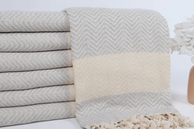 Personalized Gift For Him, 70x40 Cotton Zig zag Towel, Turkish beach towel, Scarf Towel, Mexico Bachelorette Party Gifts, Bachelor Gifts, Soft towel - 2