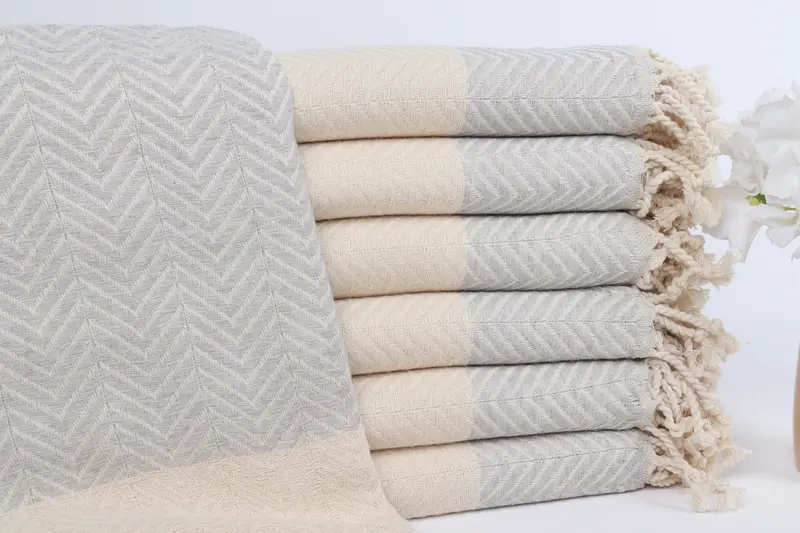 Personalized Gift For Him, 70x40 Cotton Zig zag Towel, Turkish beach towel, Scarf Towel, Mexico Bachelorette Party Gifts, Bachelor Gifts, Soft towel - 1