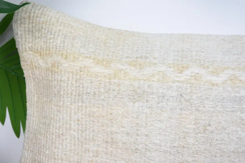 Toss Pillow Sham, Boho Pillow, Cushion, 12x20 Beige Cushion, Vintage Pillow, Gift Pillow, Sofa Pillow Sham, Boho Throw Pillow Sham - 2