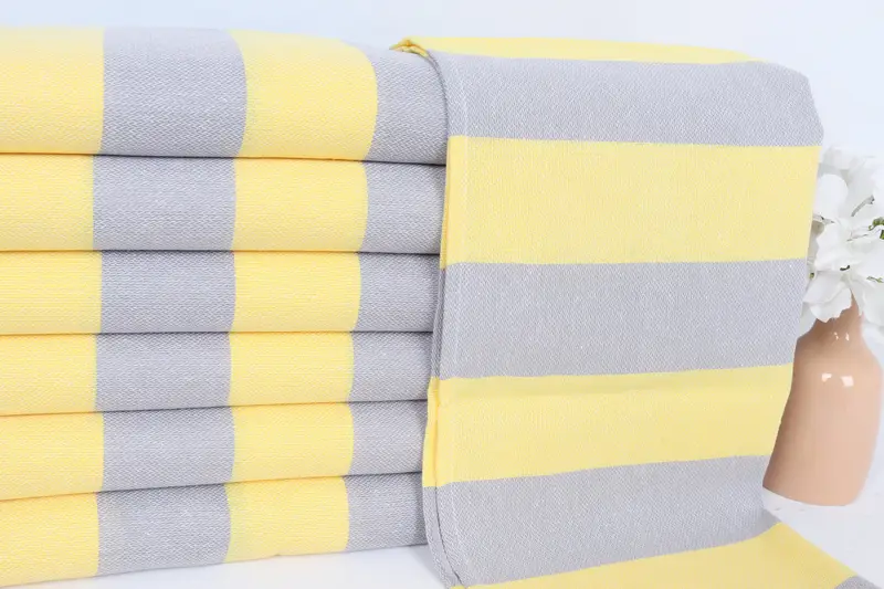 Guest Towel, Monogram Hand Towel, Bridesmaid Gift, 40x18 Cotton Striped Towel, Bathroom Towels, Bachelorette Towel, Turkish Tea Towel, Spa Gift - 2