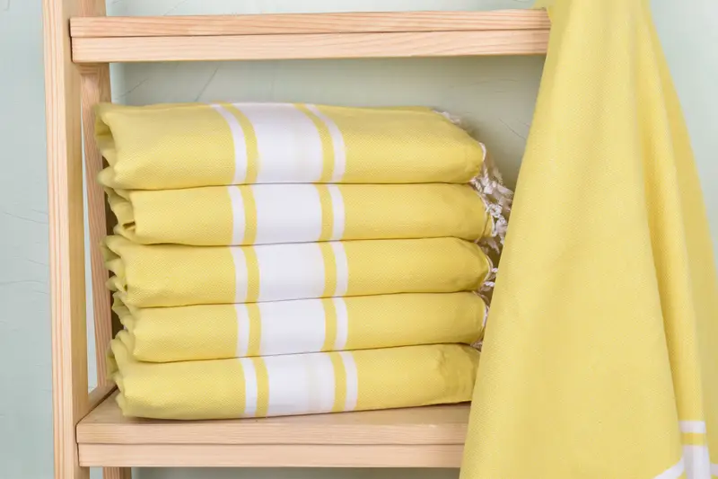 Sand-free towel, Sand-resistant towel, 70x40 Cotton Striped Towel, Housewarming Gift, Luxury Turkish Bath Towel, Gift Boxes Towel, Quick-dry towel - 2