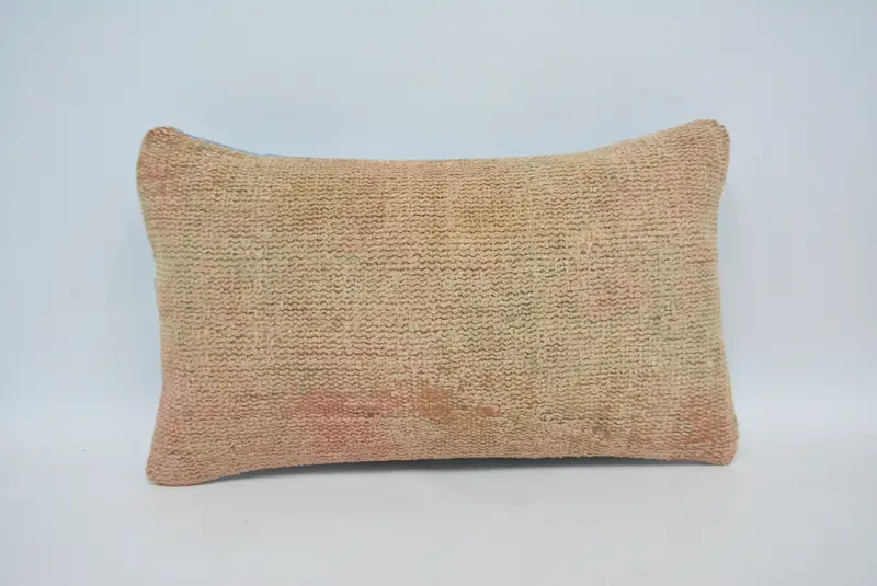 Pillow for Couch, Boho Pillow, Outdoor Throw Pillow Case, Vintage Kilim Throw Pillow, Pillow Sham, 12x20 Beige Cushion - 1