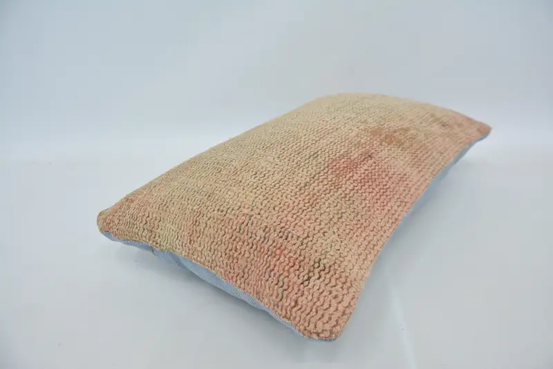 Pillow for Couch, Boho Pillow, Outdoor Throw Pillow Case, Vintage Kilim Throw Pillow, Pillow Sham, 12x20 Beige Cushion - 6