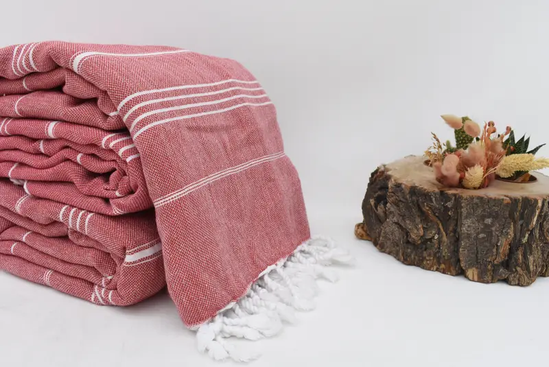 96x80 Cotton Striped Towel, Decorative Blanket, Turkish Tablecloth, Boho Throw Blankets, Aesthetic Blanket, Bachelorette Party Favors, Sofa Cover - 3