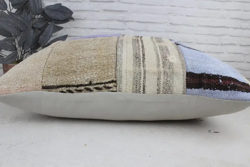32x32 Purple Cushion, Gift Pillow, Interior Designer Pillow, Turkish Kilim Pillow, Couch Pillow Sham, Decorative Bolster Pillow Case, Pillow Case - 5