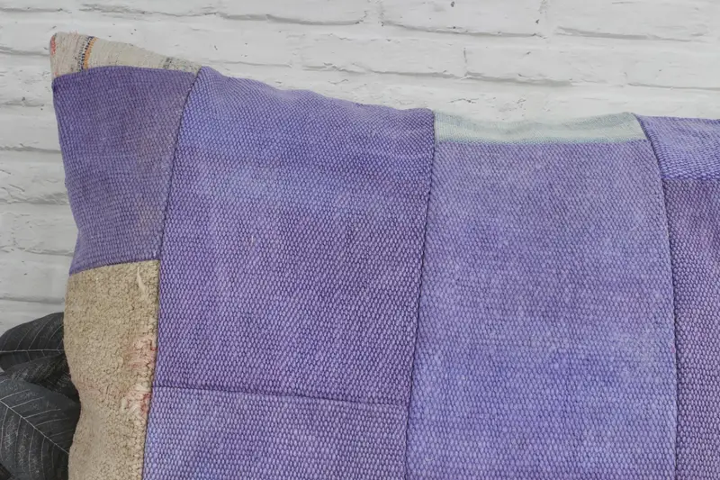32x32 Purple Cushion, Gift Pillow, Interior Designer Pillow, Turkish Kilim Pillow, Couch Pillow Sham, Decorative Bolster Pillow Case, Pillow Case - 2