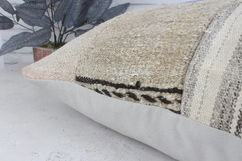 32x32 Purple Cushion, Gift Pillow, Interior Designer Pillow, Turkish Kilim Pillow, Couch Pillow Sham, Decorative Bolster Pillow Case, Pillow Case - 6
