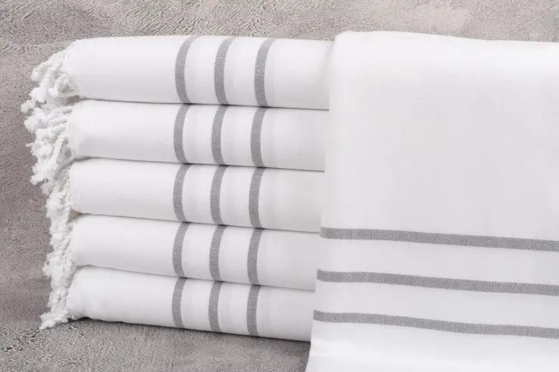Quick-dry peshtemal, Absorbent Turkish towel, Turkish bath towel, Family Gift, Bachelorette Party Items, 70x40 Cotton Striped Towel, Monogram Towels - 1