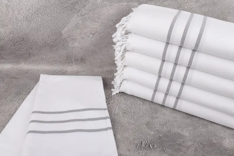 Quick-dry peshtemal, Absorbent Turkish towel, Turkish bath towel, Family Gift, Bachelorette Party Items, 70x40 Cotton Striped Towel, Monogram Towels - 2