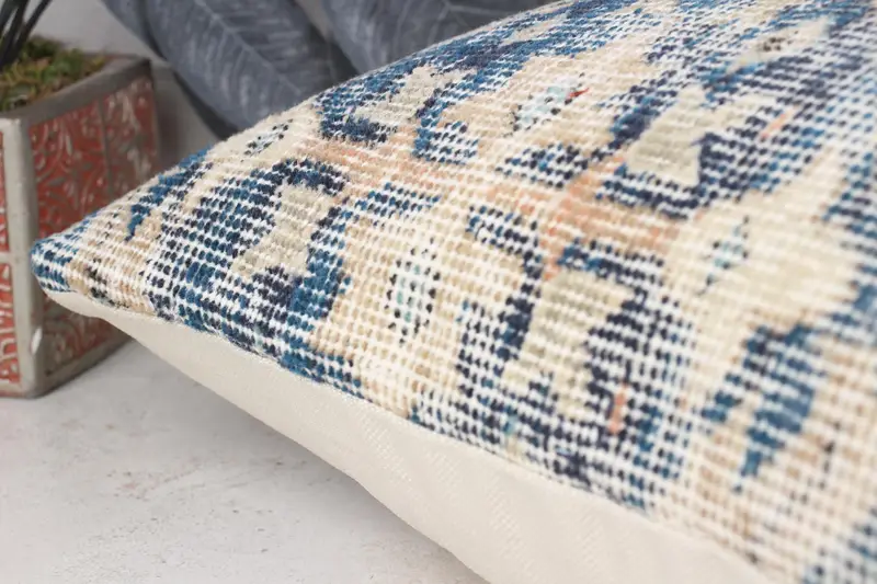 Aztec Pillow Case, Oriental Pillow Case, Pillow for Sofa, 16x24 Beige Pillow Sham, Pillow, Handmade Kilim Cushion, Kilim Cushion Sham - 7