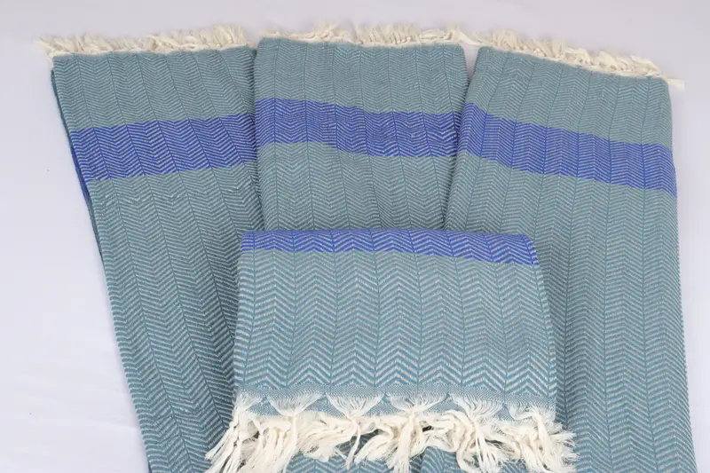 Turkish Bedcover, Shower Curtain, Personalized Blanket, Bachelor Party Favors, 84x80 Cotton Chevron Towel, Boho Throw Blankets, Decorative Blanket - 5