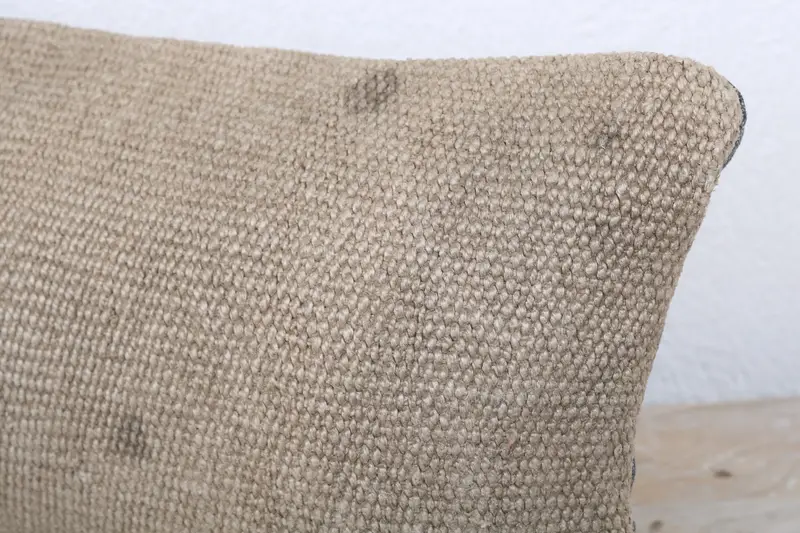 Retro Pillow, 8x16 Brown Cushion Cover, Cushion Cover, Handmade Kilim Cushion, Rustic Pillow Case, Boho Pillow, Antique Pillows - 5