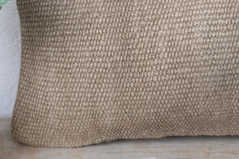 Retro Pillow, 8x16 Brown Cushion Cover, Cushion Cover, Handmade Kilim Cushion, Rustic Pillow Case, Boho Pillow, Antique Pillows - 3