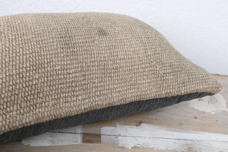 Retro Pillow, 8x16 Brown Cushion Cover, Cushion Cover, Handmade Kilim Cushion, Rustic Pillow Case, Boho Pillow, Antique Pillows - 6
