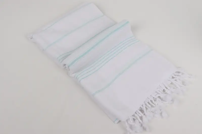 Turkish hand towel, Hammam towel, Handwoven Turkish Towel, Cotton towel, 70x40 Cotton Striped Towel, Housewarming Gift, Gym Towel, Gift Boxes Towel - 6