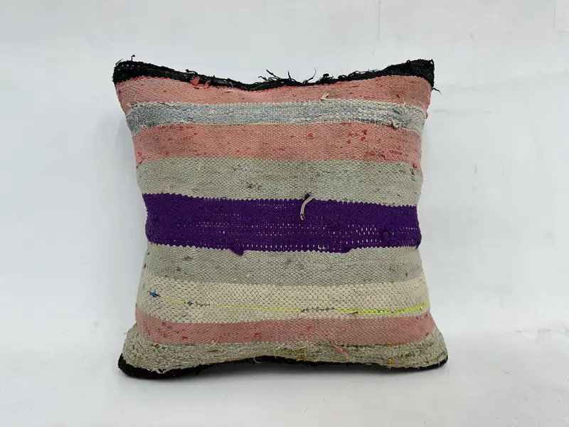Pillow for Sofa, Pattern Throw Pillow Cover, Kilim Cushion Sham, 20x20 Purple Pillow Case, Chair Cushion, Pillow Sham, Antique Pillows - 1