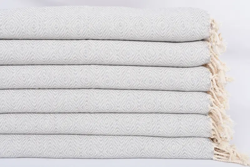 Turkish Tea Towel, Monogram Turkish Bath Towel, Personalized Hand Towel, 36x18 Cotton Zigzag Diamond Towel, Small Bath Towels, Bridesmaid Gift Towel - 3