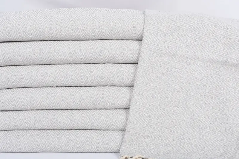 Turkish Tea Towel, Monogram Turkish Bath Towel, Personalized Hand Towel, 36x18 Cotton Zigzag Diamond Towel, Small Bath Towels, Bridesmaid Gift Towel - 2
