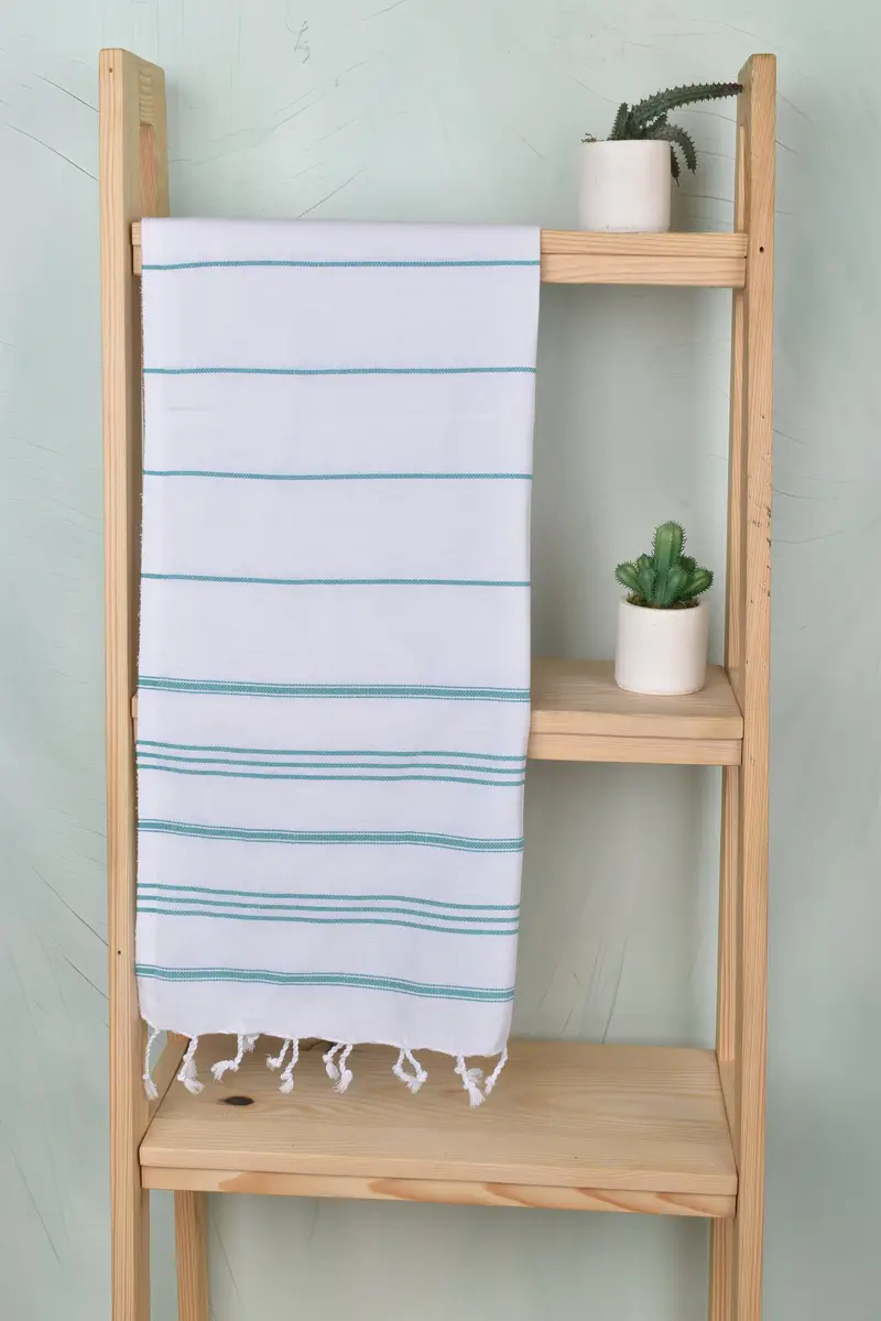 40x24 Cotton Striped Towel, Monogram Kitchen Towel, Monogrammed Hand Towel, Personalized Gifts, Home Decor Gifts, Personalized Gift For Him - 8