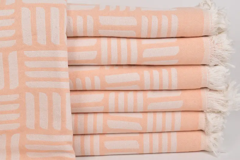 96x88 Cotton Geometric Towel, Personalized Blanket, Bridal Shower Gift, Bohemian Bedspread, Custom Wedding Gifts, Turkish Towel Beach Blanket - 1