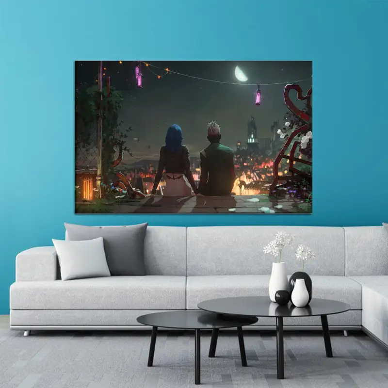 エレガントなプリントキャンバス: アートで空間を変革