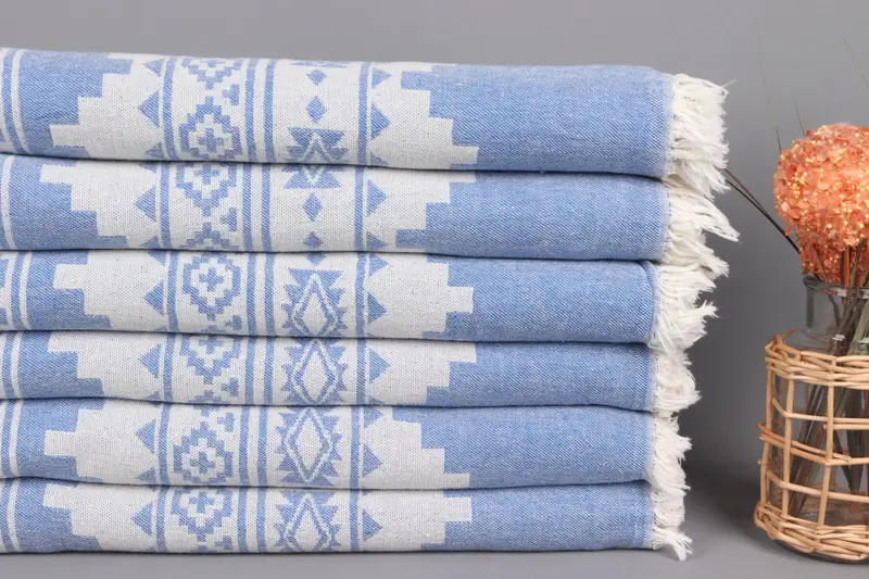 Wedding Gifts Towel, Bachelorette Beach Towel, Turkish bath towel, Spa Towel, Custom Gift, Bridesmaid Gifts Personalized, 70x36 Linen Aztec Towel - 3