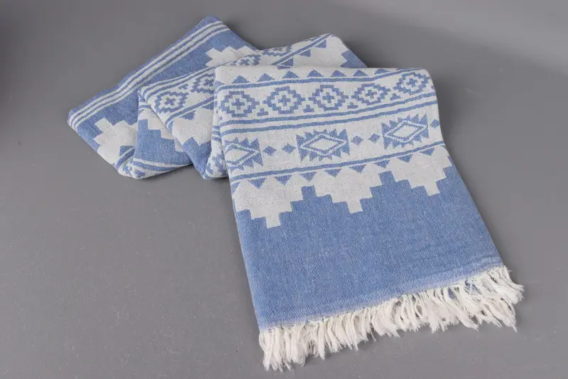 Wedding Gifts Towel, Bachelorette Beach Towel, Turkish bath towel, Spa Towel, Custom Gift, Bridesmaid Gifts Personalized, 70x36 Linen Aztec Towel - 8