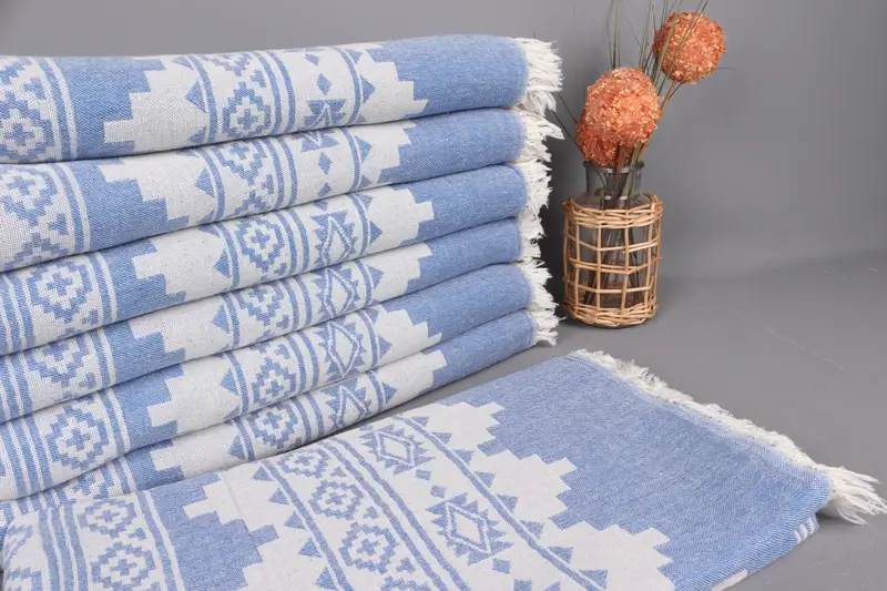 Wedding Gifts Towel, Bachelorette Beach Towel, Turkish bath towel, Spa Towel, Custom Gift, Bridesmaid Gifts Personalized, 70x36 Linen Aztec Towel - 2